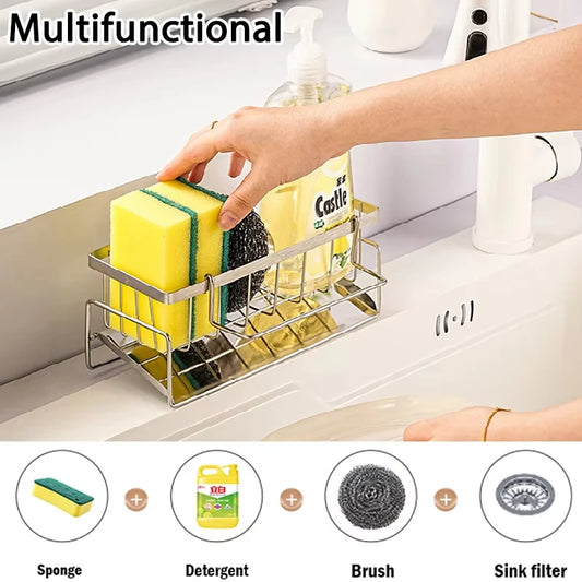 Kitchen Sink Organiser Rack | Sponge & Soap Storage Caddy