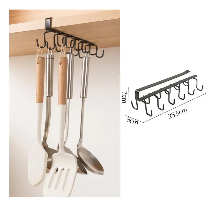 Vibrazo™ Under Shelf Mug Holder – Space Saving Kitchen Organizer