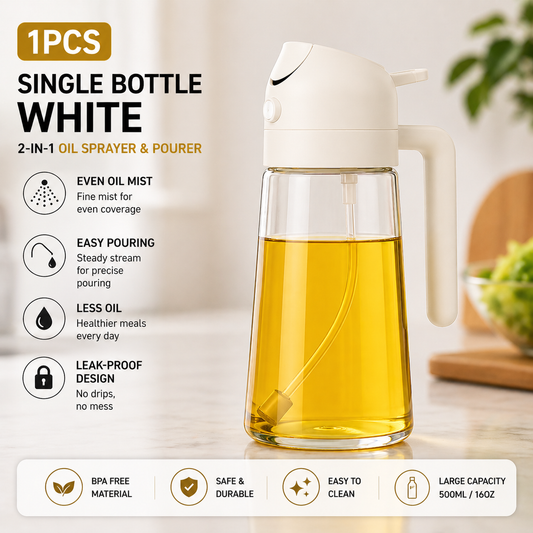 Premium Oil Sprayer & Dispenser | Healthy Cooking Bottle