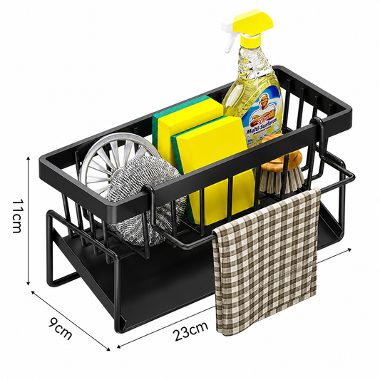 Kitchen Sink Organiser Rack | Sponge & Soap Storage Caddy