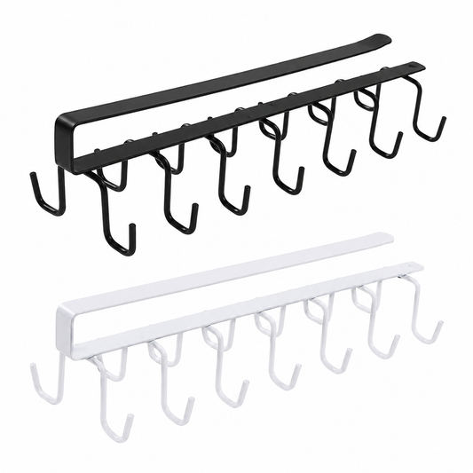 Vibrazo™ Under Shelf Mug Holder – Space Saving Kitchen Organizer