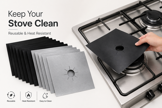 Vibrazo™ Reusable Stove Burner Covers – Keep Your Stove Clean