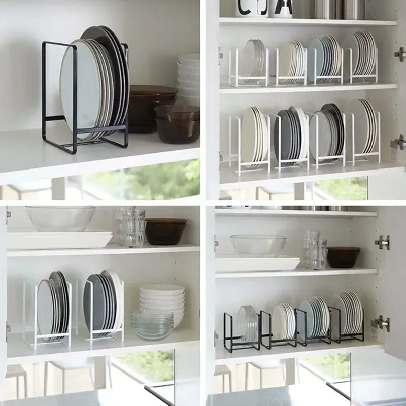 Kitchen Cabinet Organiser Rack | Plate, Pan & Board Storage Stand