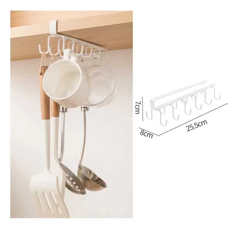 Vibrazo™ Under Shelf Mug Holder – Space Saving Kitchen Organizer