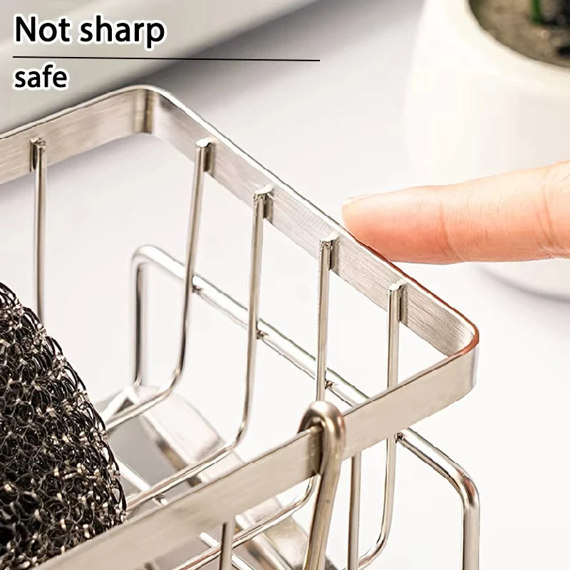 Kitchen Sink Organiser Rack | Sponge & Soap Storage Caddy