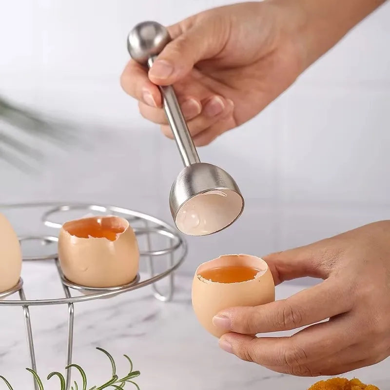 Stainless Steel Egg Topper Set | Perfect Boiled Egg Opener