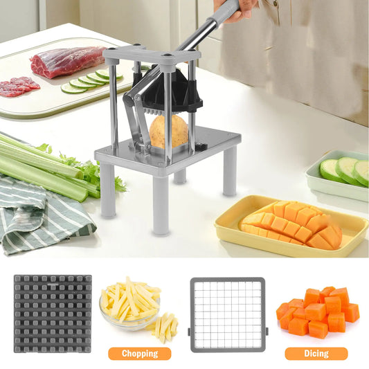 Professional Chip Cutter | Heavy Duty Stainless Steel Potato Slicer