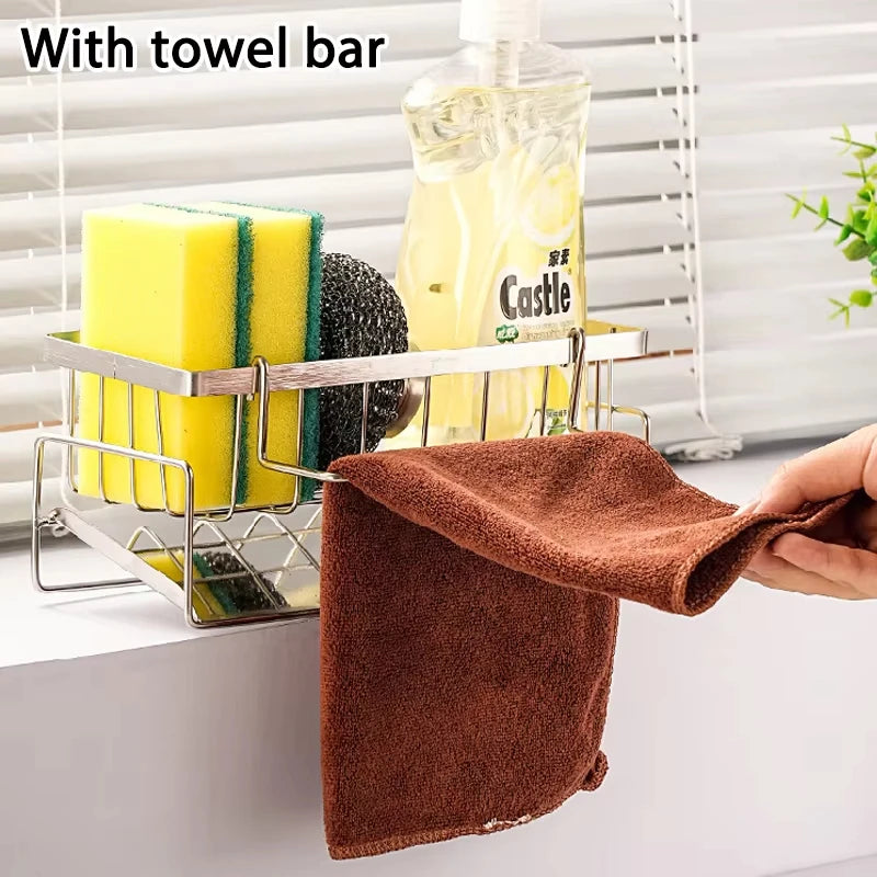 Kitchen Sink Organiser Rack | Sponge & Soap Storage Caddy