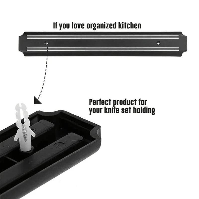 Vibrazo™ Magnetic Knife Holder – Clean & Safe Kitchen Storage