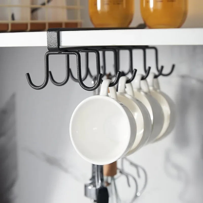 Vibrazo™ Under Shelf Mug Holder – Space Saving Kitchen Organizer