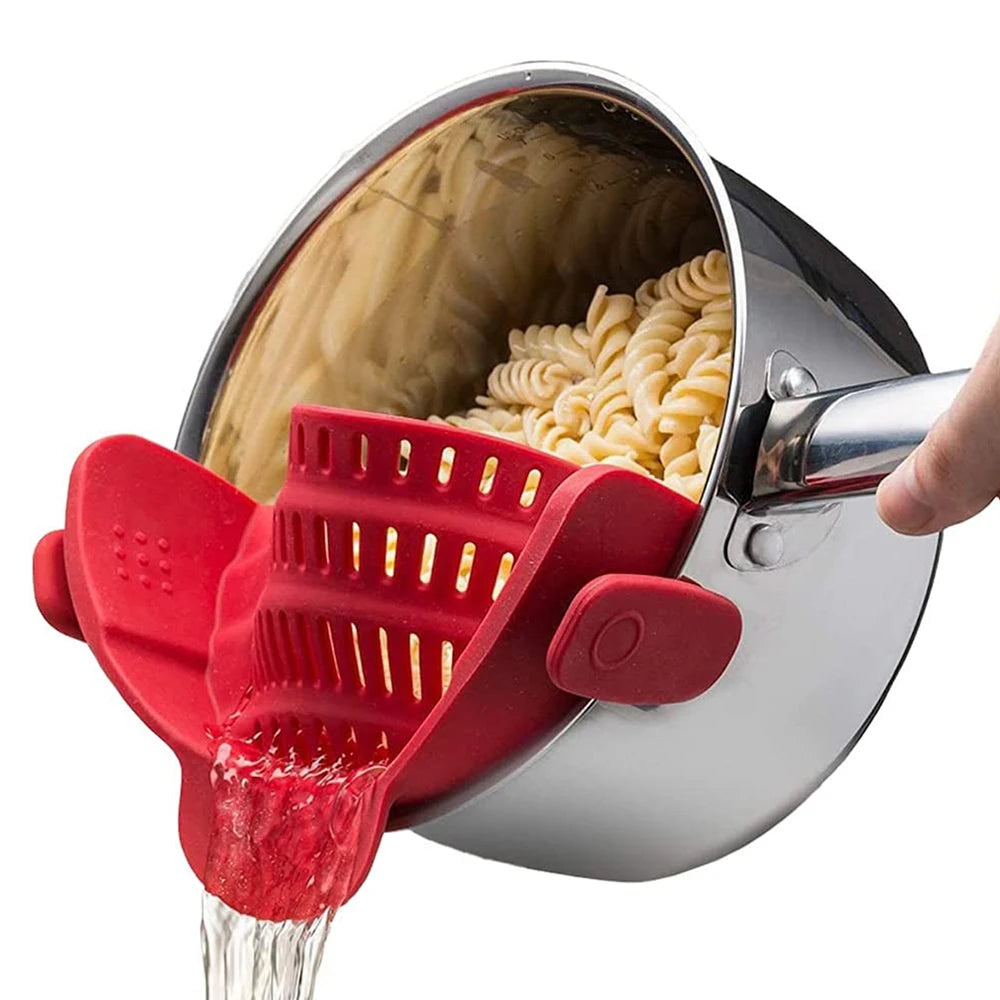 Premium Clip-On Pot Strainer | Easy Pasta & Veg Drainer