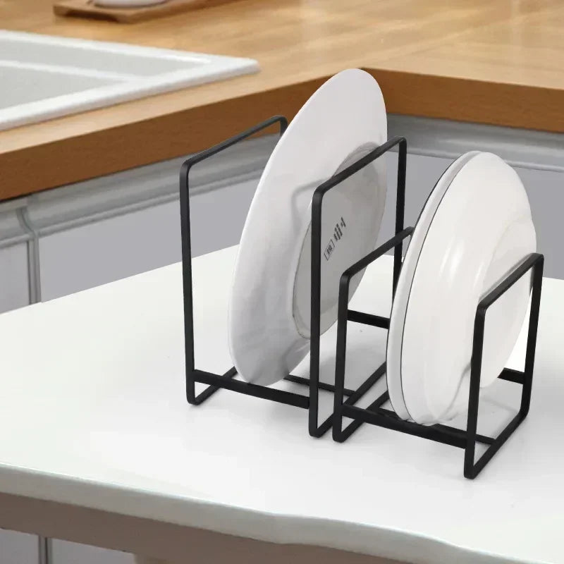 Kitchen Cabinet Organiser Rack | Plate, Pan & Board Storage Stand