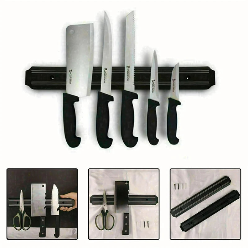 Vibrazo™ Magnetic Knife Holder – Clean & Safe Kitchen Storage