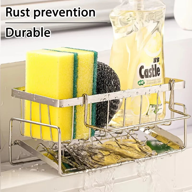 Kitchen Sink Organiser Rack | Sponge & Soap Storage Caddy