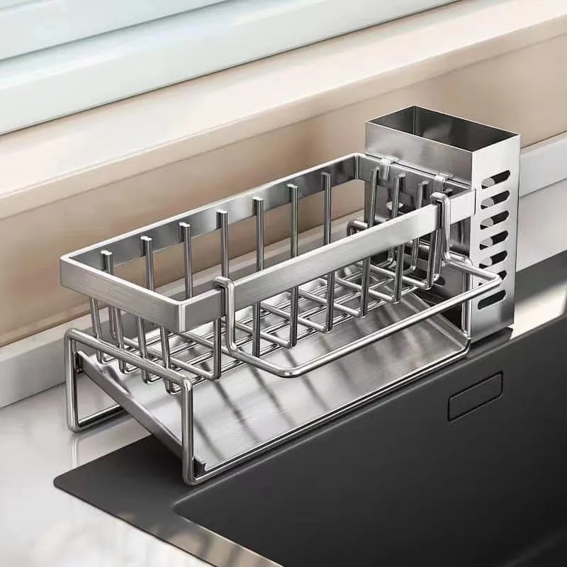 Kitchen Sink Organiser Rack | Sponge & Soap Storage Caddy