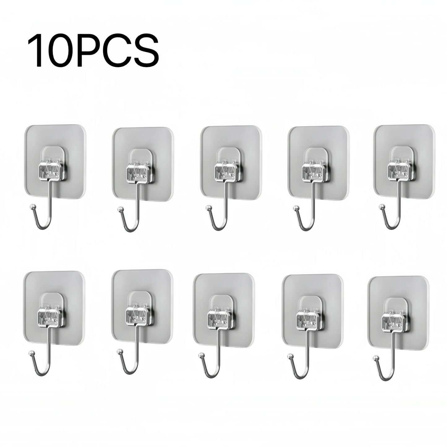 Vibrazo™ Adhesive Wall Hooks – No Drill Strong Hold (Multi-Pack)
