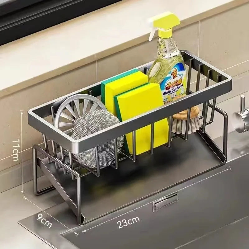 Kitchen Sink Organiser Rack | Sponge & Soap Storage Caddy