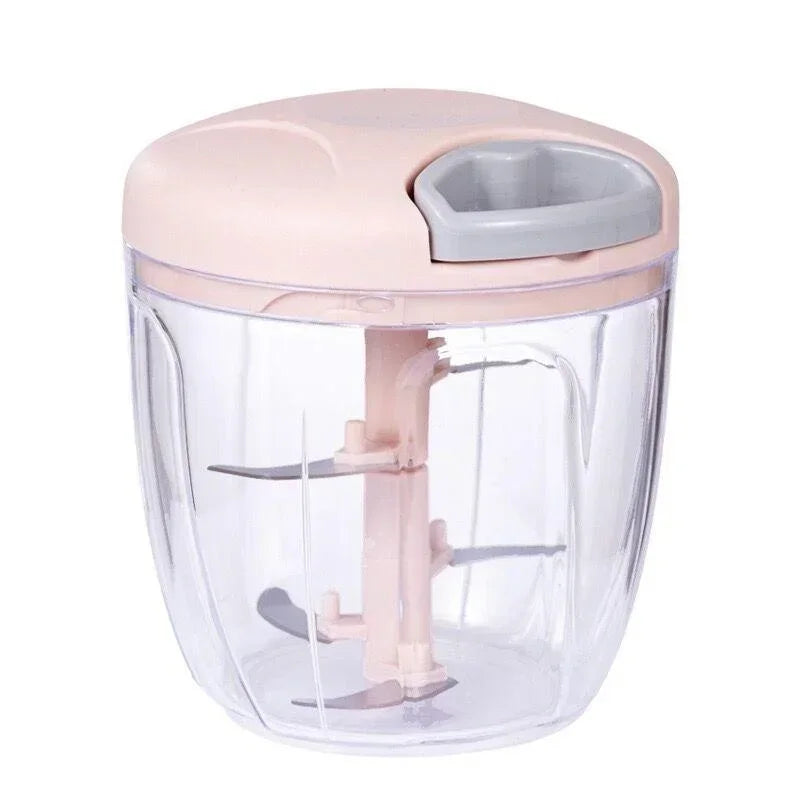 Manual Pull Food Chopper | Quick Garlic, Onion & Veg Cutter
