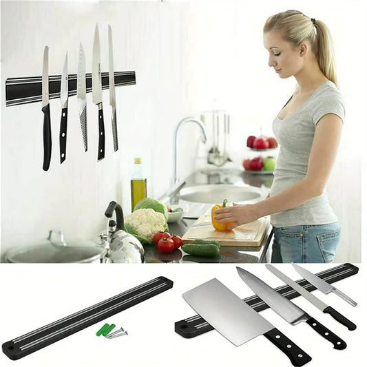 Vibrazo™ Magnetic Knife Holder – Clean & Safe Kitchen Storage