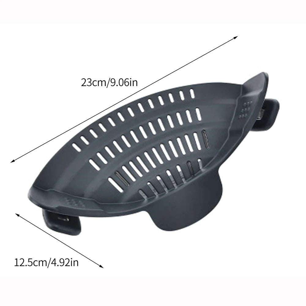 Premium Clip-On Pot Strainer | Easy Pasta & Veg Drainer