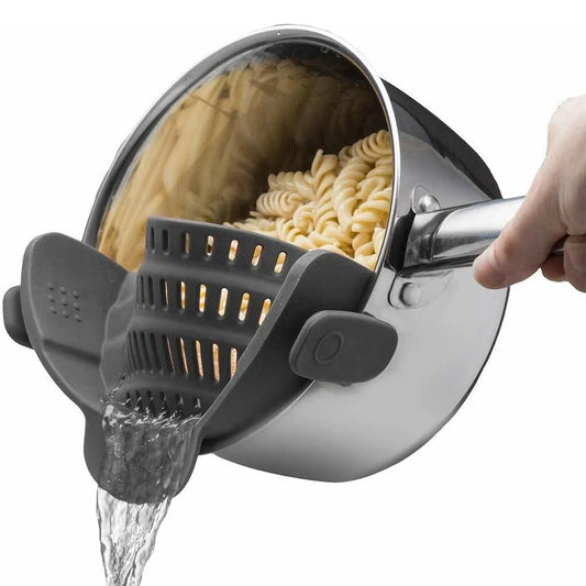 Premium Clip-On Pot Strainer | Easy Pasta & Veg Drainer