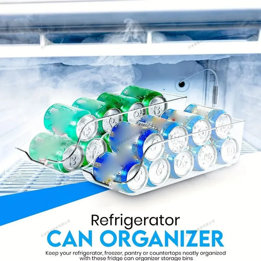 Stackable Can Organizer Rack – Keep Your Fridge Clean & Organized
