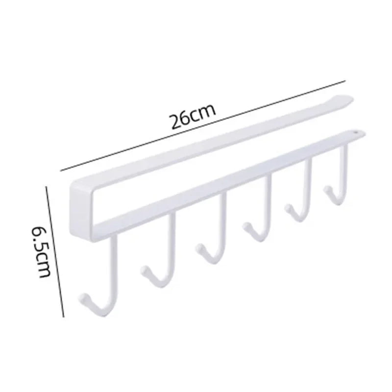 Vibrazo™ Under Shelf Mug Holder – Space Saving Kitchen Organizer