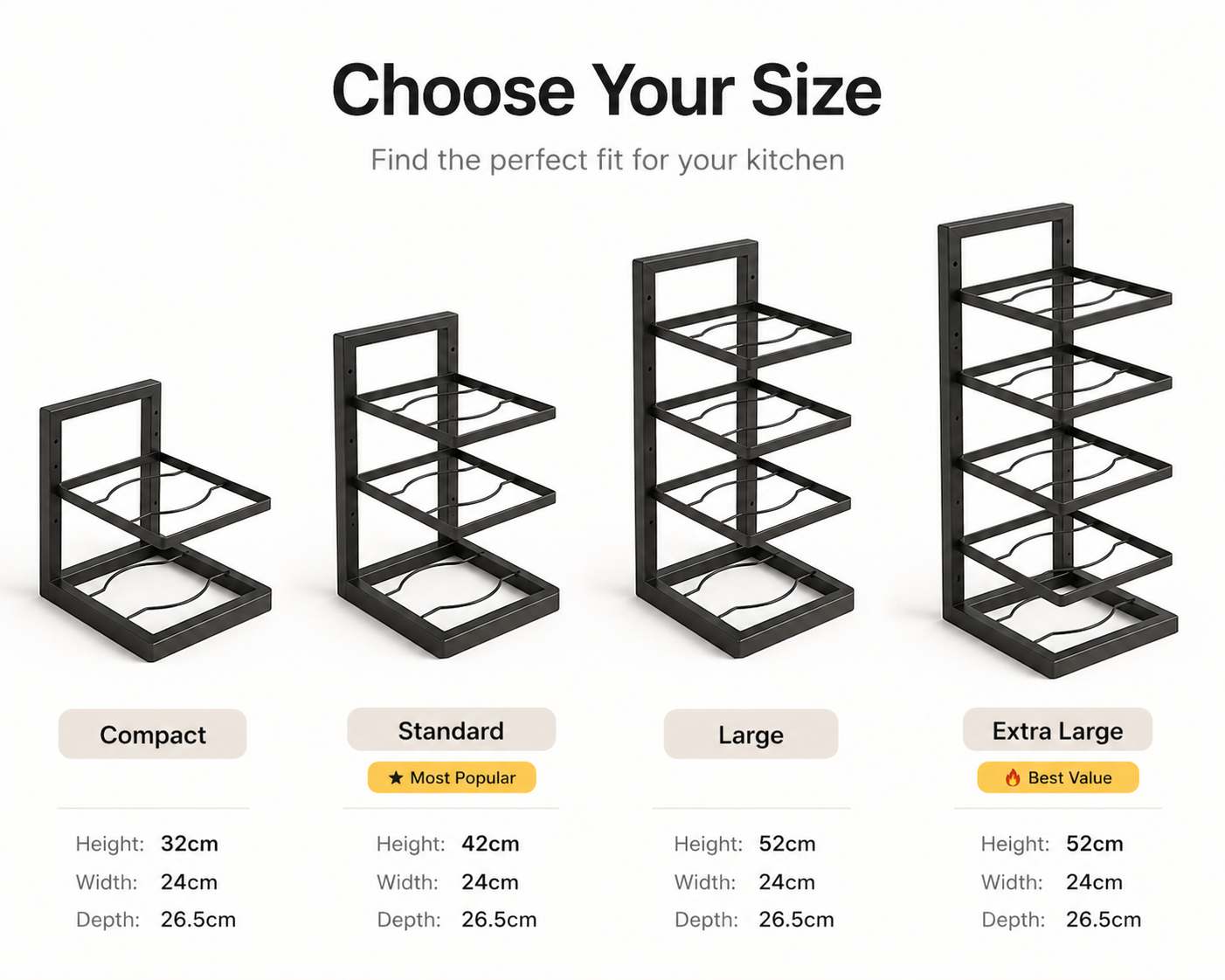 Double Your Cabinet Space with This Smart Pan Organizer